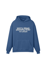 MH440RETRO | WORRY ABOUT PLEASING GOD NOT PEOPLE | KASHMIR BLUE