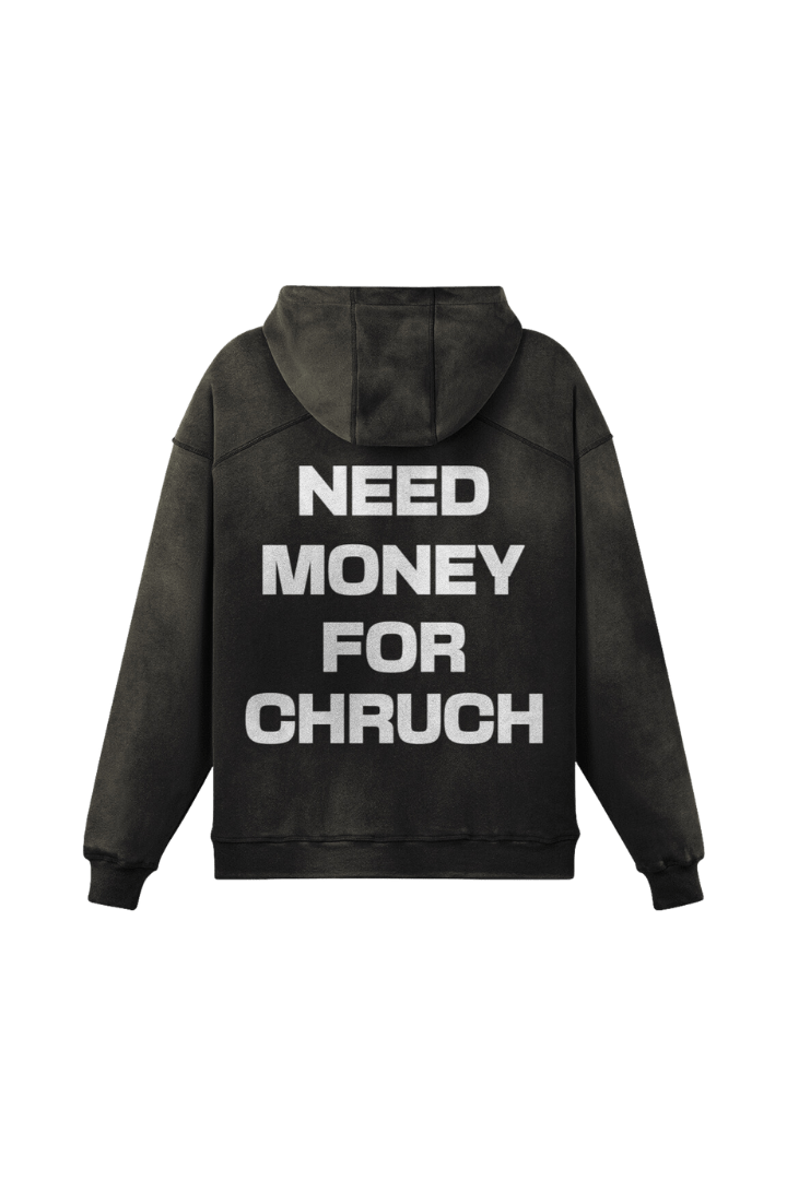 MH400 | NEED MONEY FOR CHURCH | SMOCKY BLACK