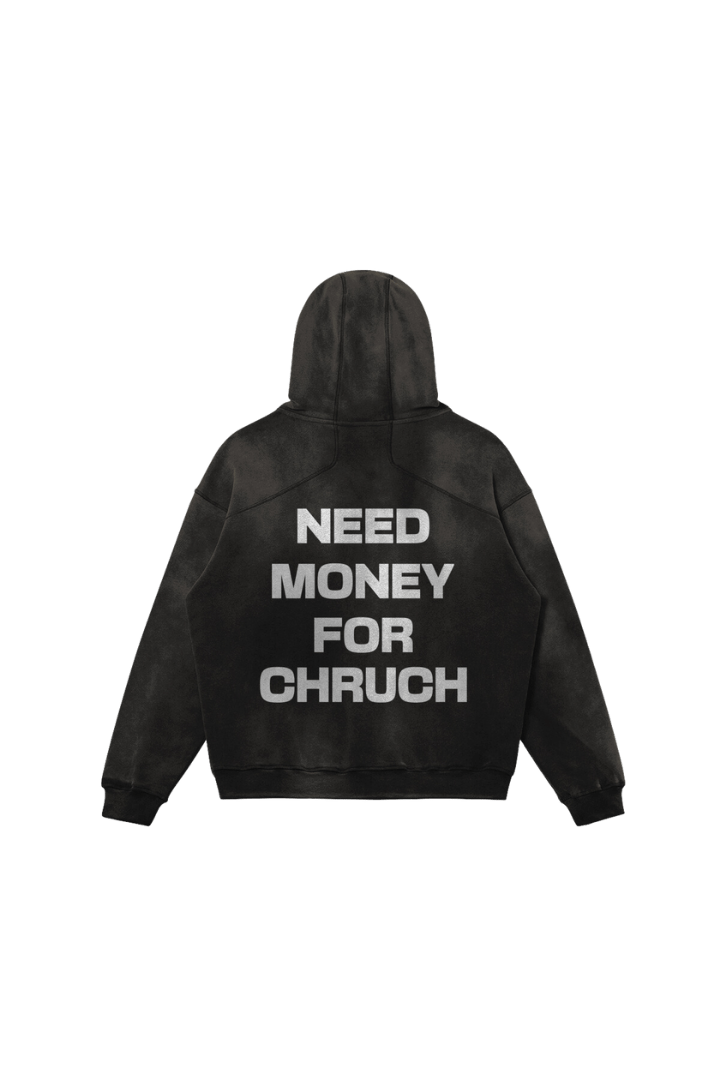 MH400 | NEED MONEY FOR CHURCH | SMOCKY BLACK