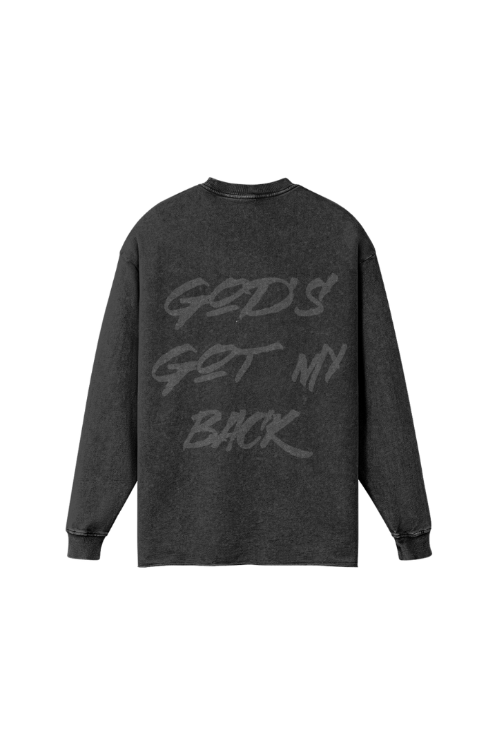 MSW260RAW | GOD'S GOT MY BACK | FADED BLACK