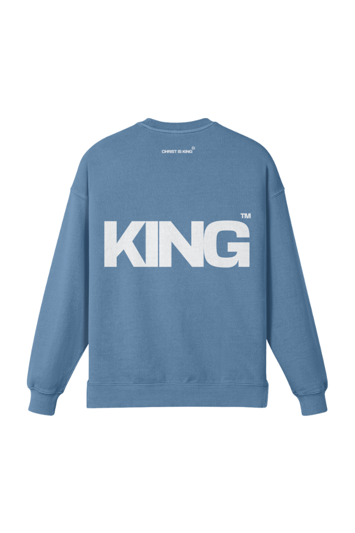 MSW380SLITFADED | CHRIST IS KING | SLATE BLUE