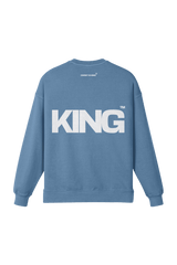 MSW380SLITFADED | CHRIST IS KING | SLATE BLUE