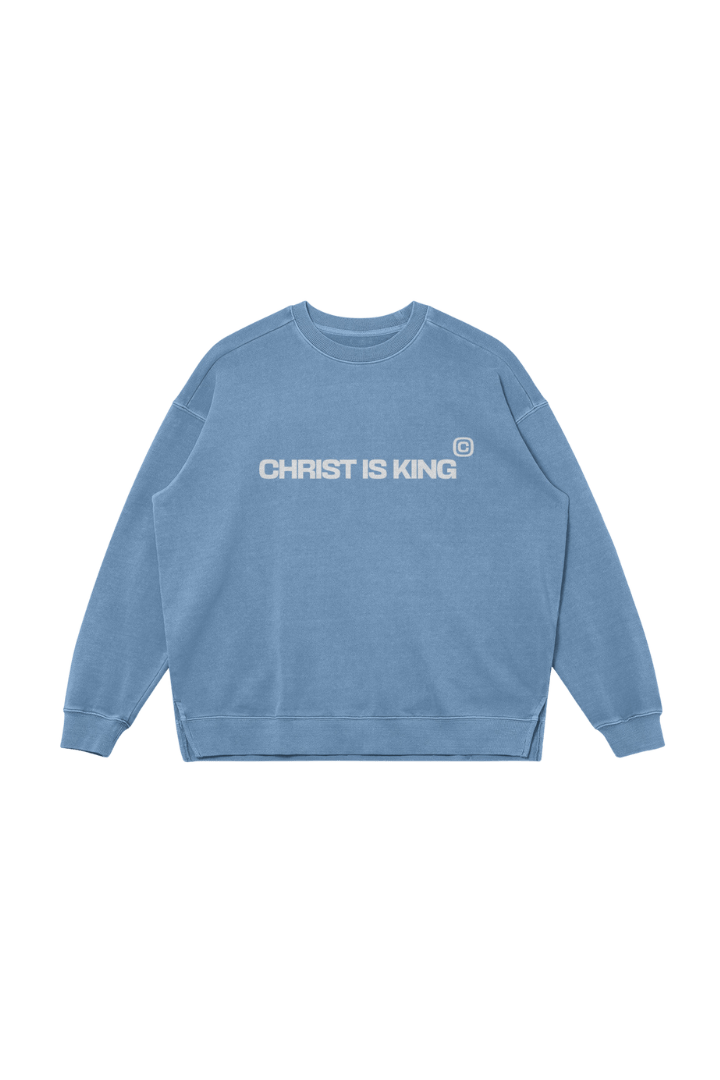 MSW380SLITFADED | CHRIST IS KING | SLATE BLUE