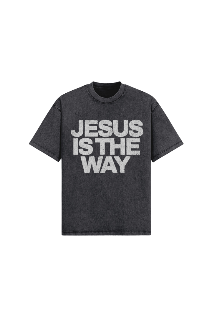 MT285 | JESUS IS THE WAY | FADED BLACK