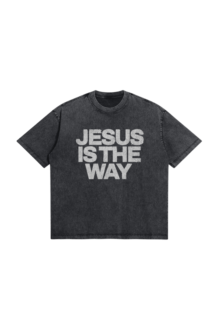 MT285 | JESUS IS THE WAY | FADED BLACK