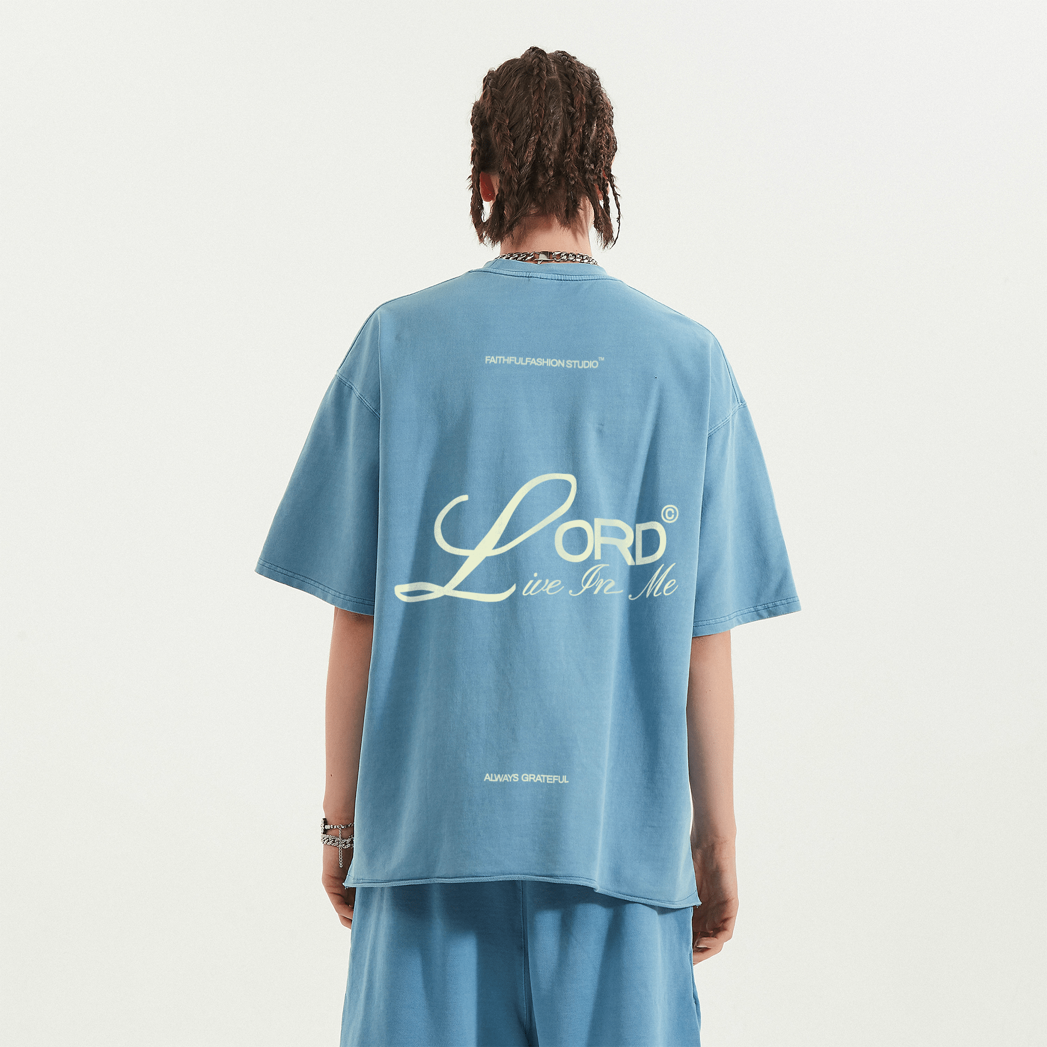 MT260FADED | LORD LIVE IN ME | MEDIUM BLUE